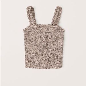Abercrombie & Fitch All-Over Smocked Wide Strap Cami